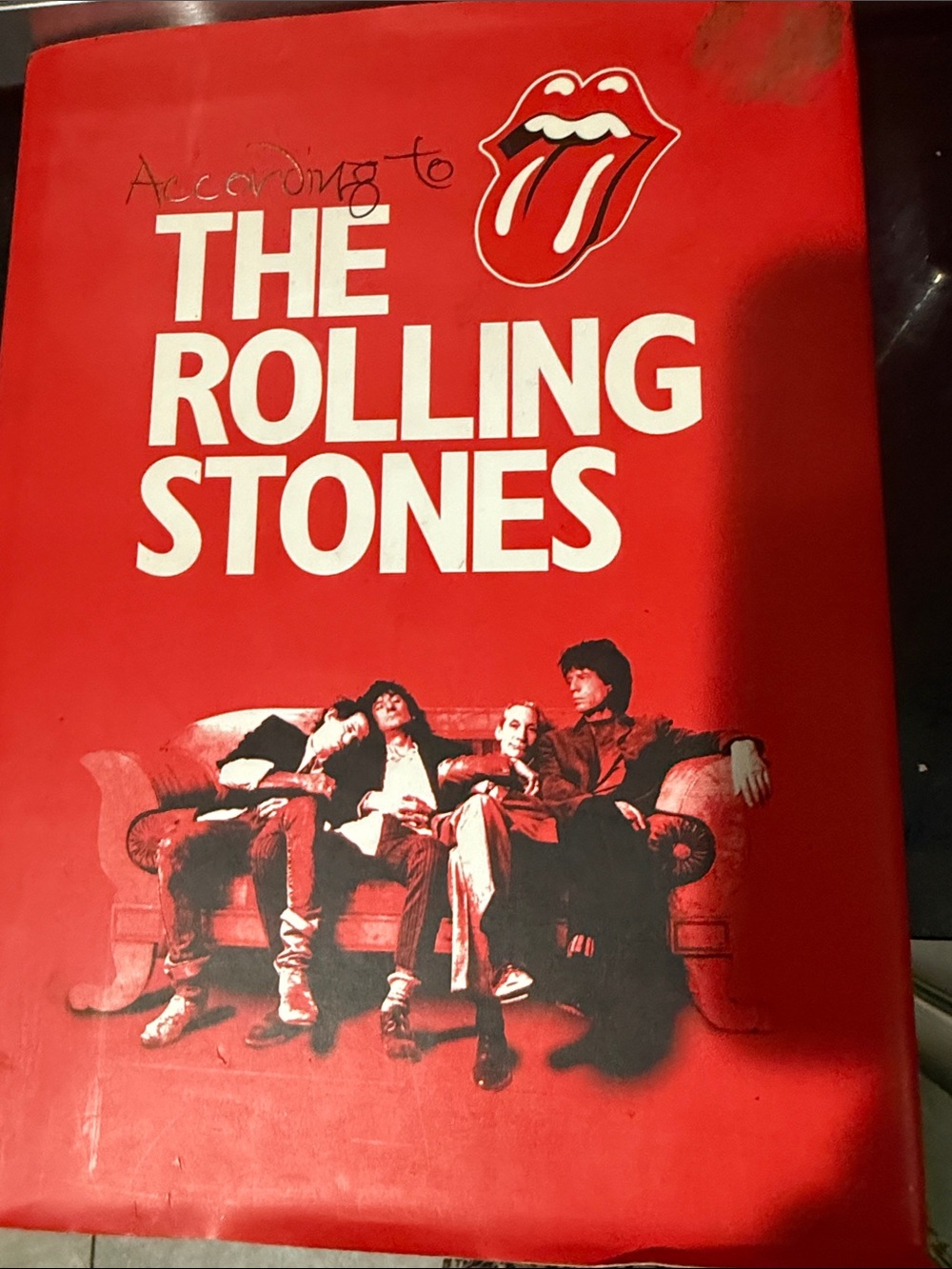The Rolling Stones Red Cover with White Logo and Band Photo